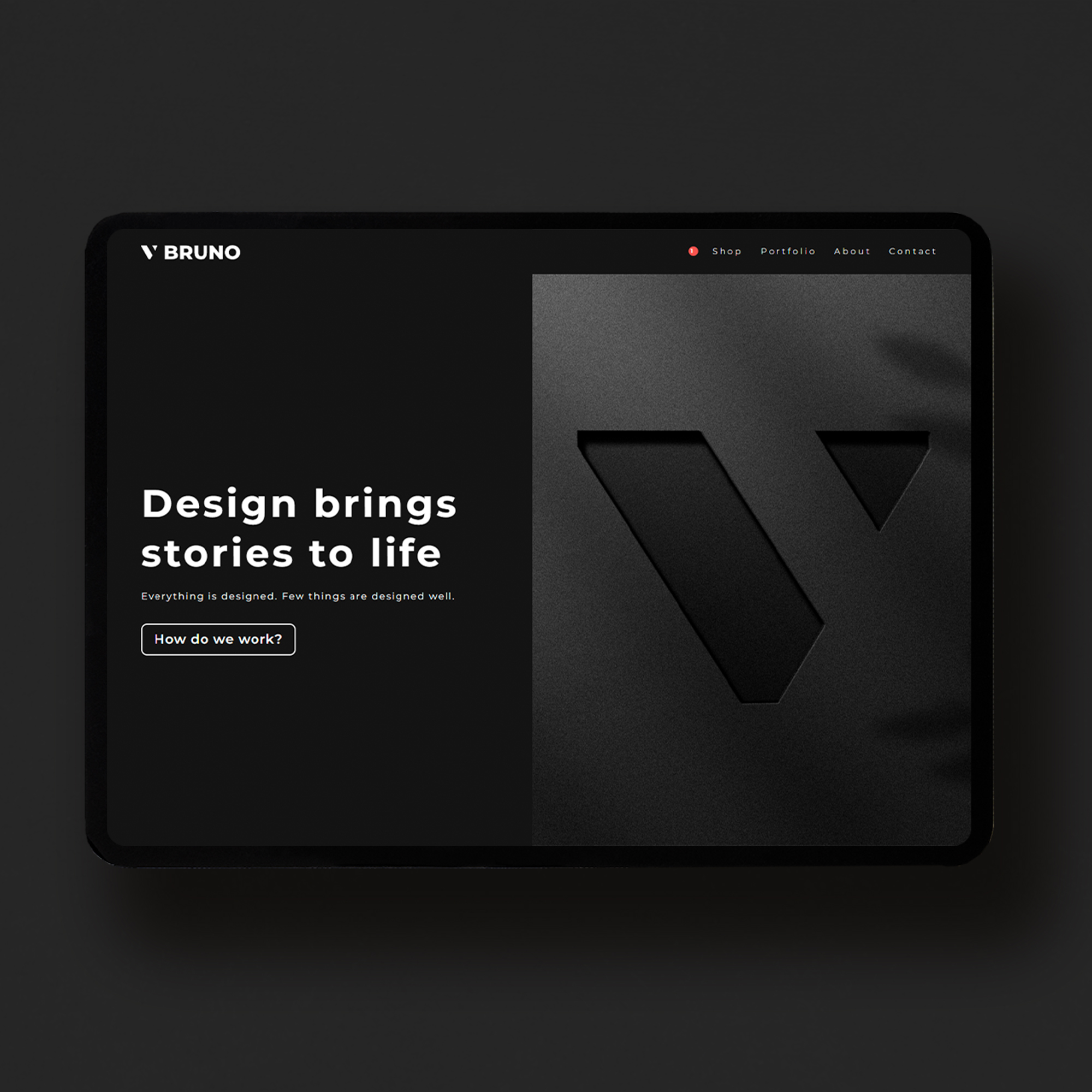 Vitor Bruno Website Design